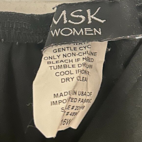 MSK Maxi Black Evening Skirt Two-Layers - Picture 3 of 5